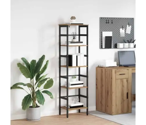 Grāmatu Plaukts Artisānā Ozols 40 X 29,5 X 149 Cm Vidaxl