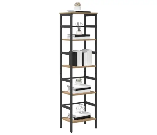 Grāmatu Plaukts Artisānā Ozols 40 X 29,5 X 149 Cm Vidaxl