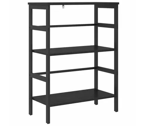 Raamatukapp Must Tamm 60 X 29,5 X 81 Cm Tehispuit