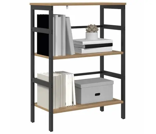 Grāmatu Plaukts Artisānā Ozols 60 X 29,5 X 81 Cm Vidaxl