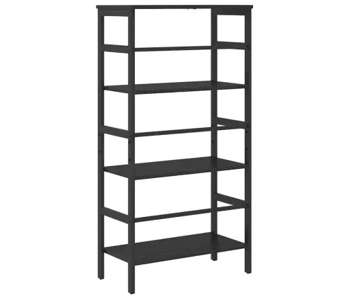 Grāmatu Plaukts Melns Ozolkoks 60 X 29,5 X 115 Cm Vidaxl