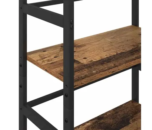 Grāmatu Plaukts Vecs Koks 60 X 29,5 X 149 Cm Inženierijas Koks Vidaxl