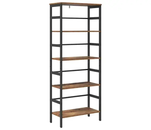 Grāmatu Plaukts Vecs Koks 60 X 29,5 X 149 Cm Inženierijas Koks Vidaxl