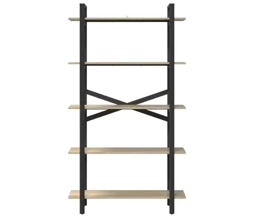 Grāmatu Plaukts Sonoma Ozols 100 X 33,5 X 178 Cm Vidaxl