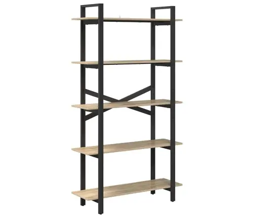 Grāmatu Plaukts Sonoma Ozols 100 X 33,5 X 178 Cm Vidaxl