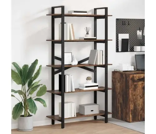 Knygų Lentyna Rūkyta Ąžuolas 100 X 33,5 X 178 Cm