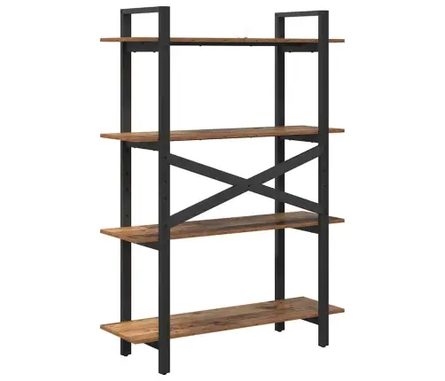 Grāmatu Plaukts Vecs Koks 100 X 33,5 X 140 Cm Inženierijas Koks Vidaxl