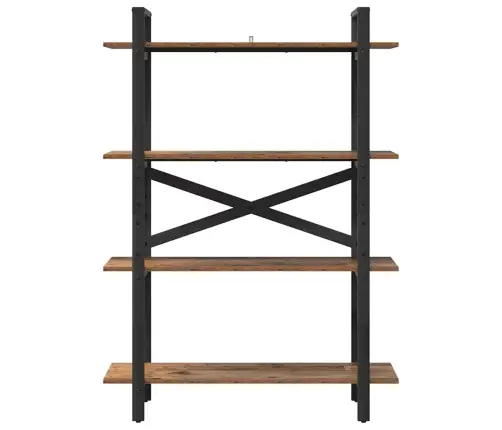 Grāmatu Plaukts Vecs Koks 100 X 33,5 X 140 Cm Inženierijas Koks Vidaxl