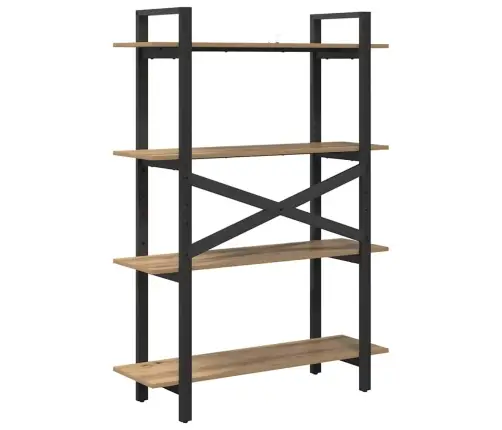 Grāmatu Plaukts Artisānā Ozols 100 X 33,5 X 140 Cm Vidaxl