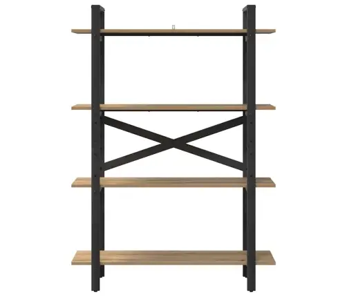 Grāmatu Plaukts Artisānā Ozols 100 X 33,5 X 140 Cm Vidaxl