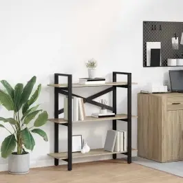 Grāmatu Plaukts Sonoma Ozols 100 X 33,5 X 102 Cm Vidaxl