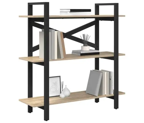 Grāmatu Plaukts Sonoma Ozols 100 X 33,5 X 102 Cm Vidaxl