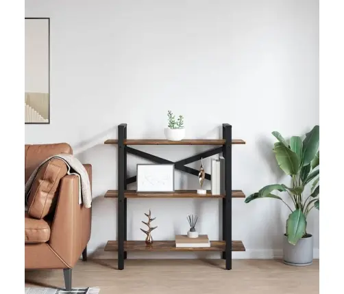 Grāmatu Plaukts Dūmaka Ozols 100 X 33,5 X 102 Cm Vidaxl