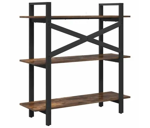 Grāmatu Plaukts Dūmaka Ozols 100 X 33,5 X 102 Cm Vidaxl