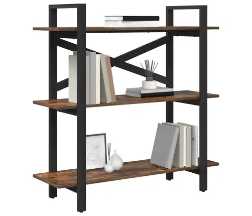 Grāmatu Plaukts Dūmaka Ozols 100 X 33,5 X 102 Cm Vidaxl