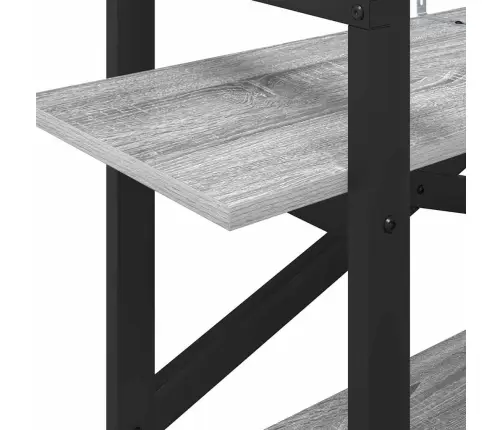 Grāmatu Plaukts Pelēks Sonoma 100 X 33,5 X 64 Cm Vidaxl