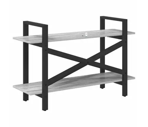 Grāmatu Plaukts Pelēks Sonoma 100 X 33,5 X 64 Cm Vidaxl