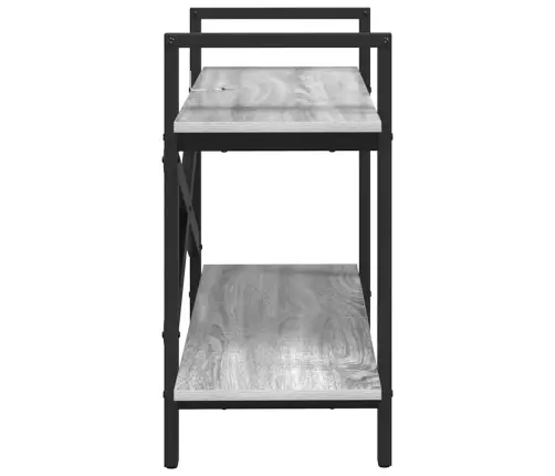 Grāmatu Plaukts Pelēks Sonoma 100 X 33,5 X 64 Cm Vidaxl