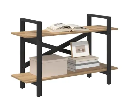 Grāmatu Plaukts Artisānā Ozols 100 X 33,5 X 64 Cm Vidaxl