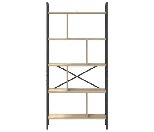 Raamatukapp Sonoma Tamm 75 X 30 X 156 Cm Tehispuit