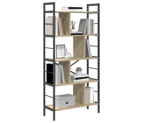 Raamatukapp Sonoma Tamm 75 X 30 X 156 Cm Tehispuit