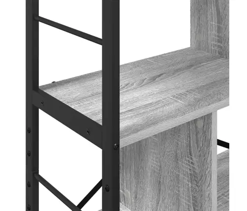 Knygų Lentyna Pilkas Sonoma 75 X 30 X 156 Cm Apdirbta Mediena