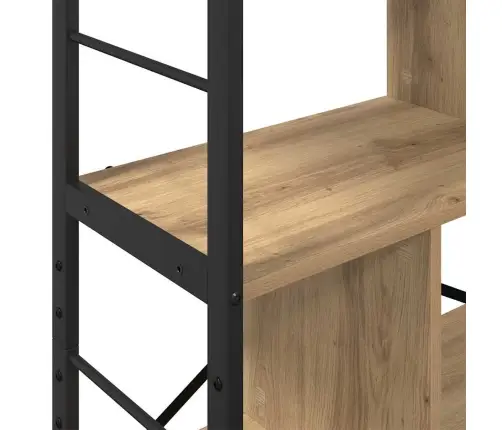 Grāmatu Plaukts Artisānā Ozols 75 X 30 X 156 Cm Vidaxl