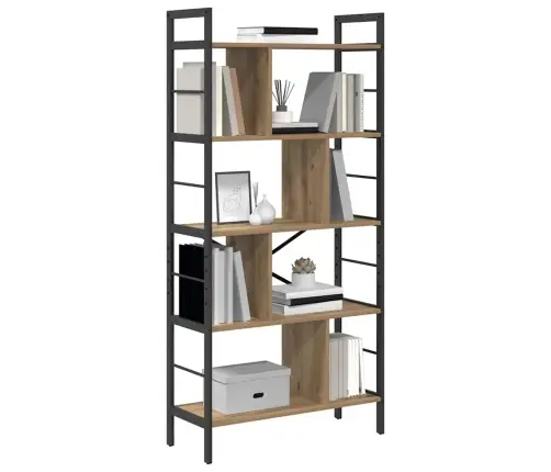 Grāmatu Plaukts Artisānā Ozols 75 X 30 X 156 Cm Vidaxl