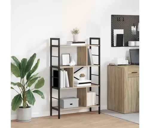 Raamatukapp Sonoma Tamm 75 X 30 X 123,5 Cm Tehispuit