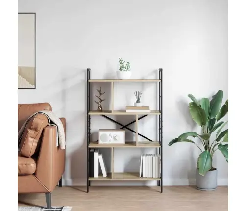 Raamatukapp Sonoma Tamm 75 X 30 X 123,5 Cm Tehispuit