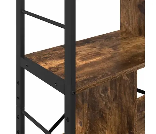 Grāmatu Plaukts Dūmaka Ozols 75 X 30 X 123,5 Cm Vidaxl