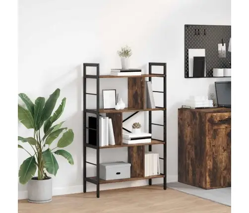 Grāmatu Plaukts Dūmaka Ozols 75 X 30 X 123,5 Cm Vidaxl