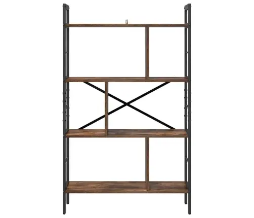 Grāmatu Plaukts Dūmaka Ozols 75 X 30 X 123,5 Cm Vidaxl