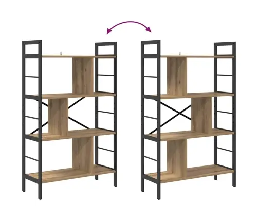 Grāmatu Plaukts Artisānā Ozols 75 X 30 X 123,5 Cm Vidaxl