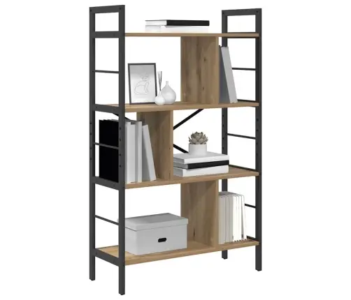 Grāmatu Plaukts Artisānā Ozols 75 X 30 X 123,5 Cm Vidaxl