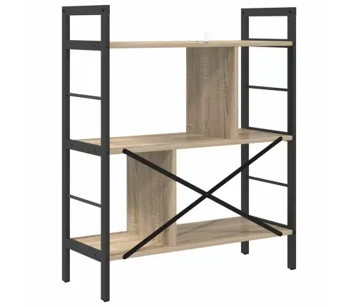 Knygų Lentyna Sonoma Ąžuolas 75 X 30 X 91 Cm Apdirbta Mediena