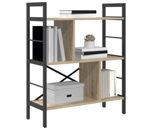 Knygų Lentyna Sonoma Ąžuolas 75 X 30 X 91 Cm Apdirbta Mediena