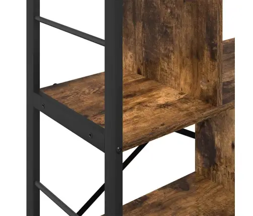 Grāmatu Plaukts Dūmaka Ozols 75 X 30 X 91 Cm Inženierijas Koks Vidaxl