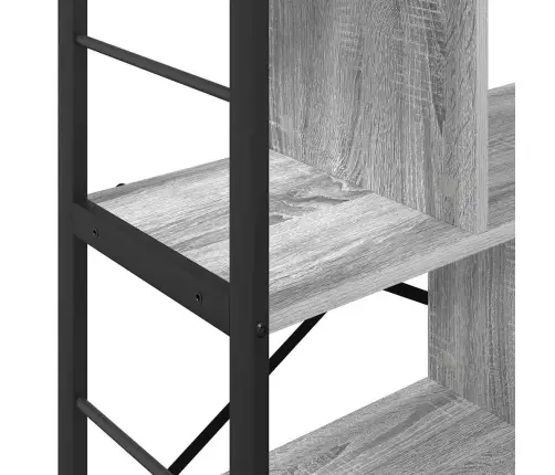 Grāmatu Plaukts Pelēks Sonoma 75 X 30 X 91 Cm Inženierijas Koks Vidaxl