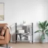Grāmatu Plaukts Pelēks Sonoma 75 X 30 X 91 Cm Inženierijas Koks Vidaxl