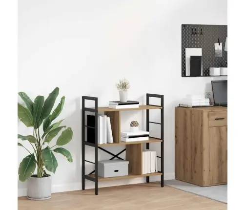 Grāmatu Plaukts Artisānā Ozols 75 X 30 X 91 Cm Vidaxl