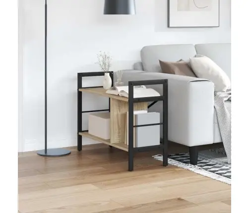 Grāmatu Plaukts Sonoma Ozols 75 X 30 X 58,5 Cm Vidaxl