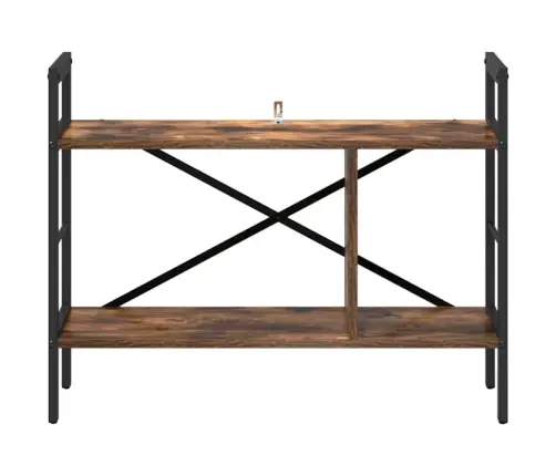 Knygų Lentyna Rūkyta Ąžuolas 75 X 30 X 58,5 Cm Apdirbta Mediena