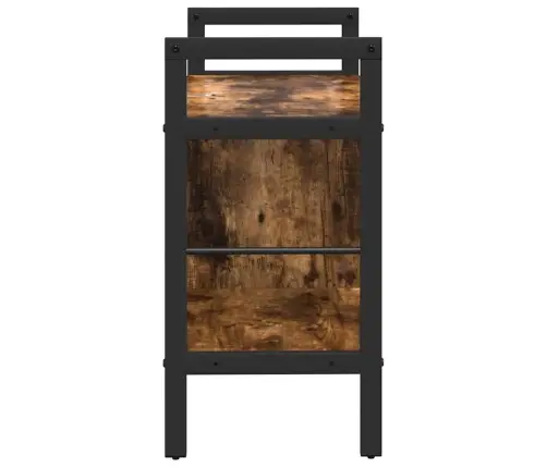 Knygų Lentyna Rūkyta Ąžuolas 75 X 30 X 58,5 Cm Apdirbta Mediena