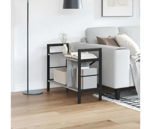 Grāmatu Plaukts Pelēks Sonoma 75 X 30 X 58,5 Cm Vidaxl