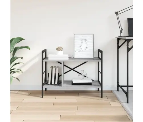 Grāmatu Plaukts Pelēks Sonoma 75 X 30 X 58,5 Cm Vidaxl