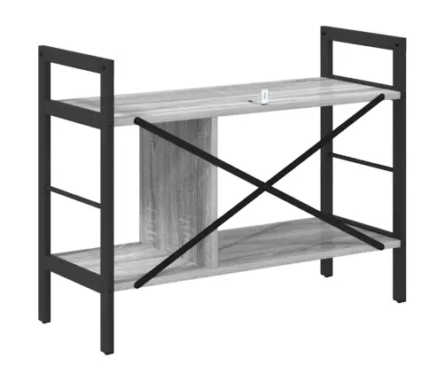 Grāmatu Plaukts Pelēks Sonoma 75 X 30 X 58,5 Cm Vidaxl