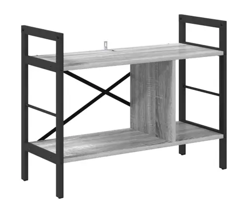 Grāmatu Plaukts Pelēks Sonoma 75 X 30 X 58,5 Cm Vidaxl