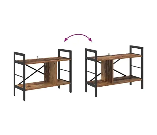 Raamatukapp Vana Puit 75 X 30 X 58,5 Cm Tehispuit