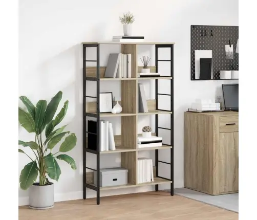 Grāmatu Plaukts Sonoma Ozols 82 X 32 X 144,5 Cm Vidaxl